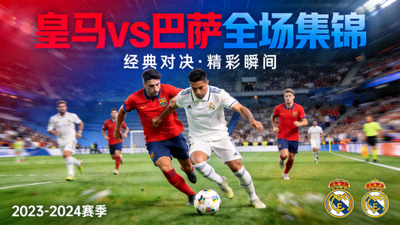 皇马对阵巴萨全场集锦封面